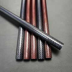 Break Cue butt Red Blue glossy carbon fiber butt blank