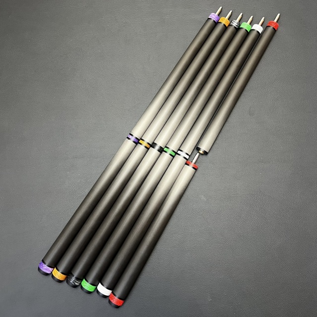 Full Carbon Jump Cue 3pieces 13.9mm Big Power Jump Cue With Dragon Juma Color Rings