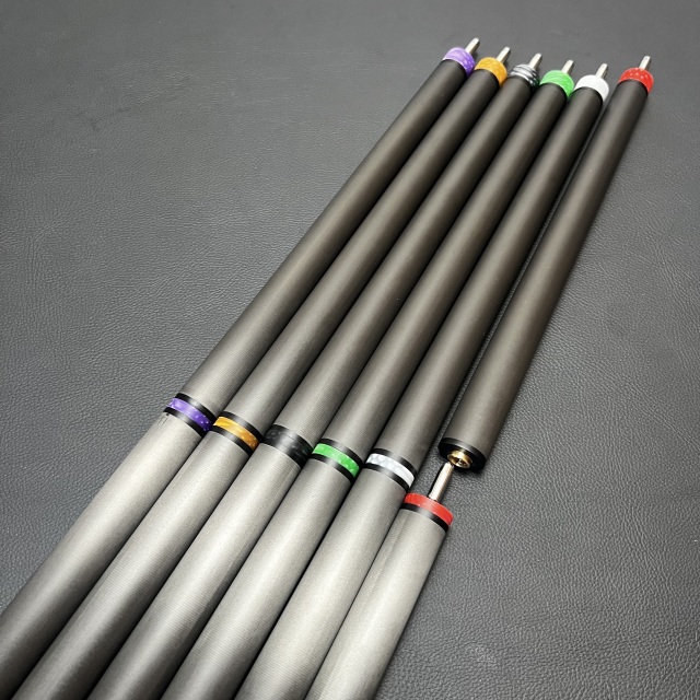 Full Carbon Jump Cue 3pieces 13.9mm Big Power Jump Cue With Dragon Juma Color Rings