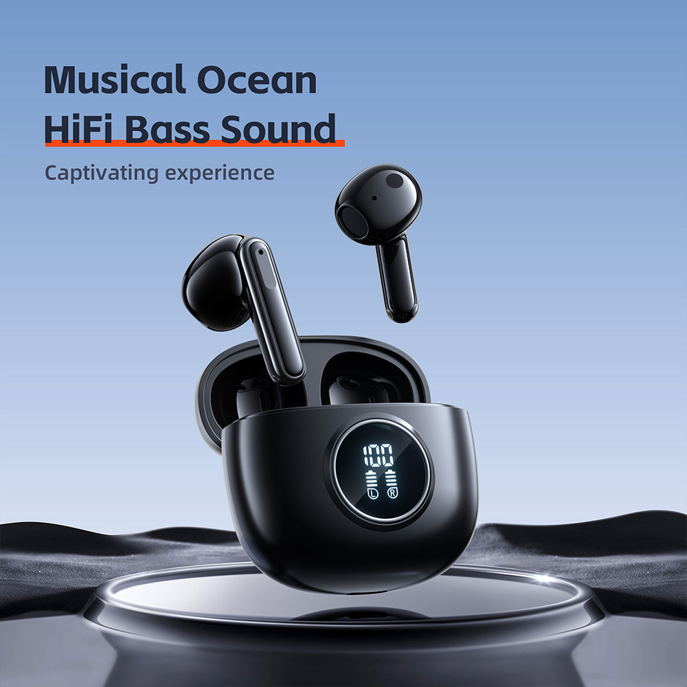 QERE E40 Four-Microphone ENC TWS Headphone Wireless Earphone Earbud Gaming In-Ear Headphones Earphone Bluetooth Earphone