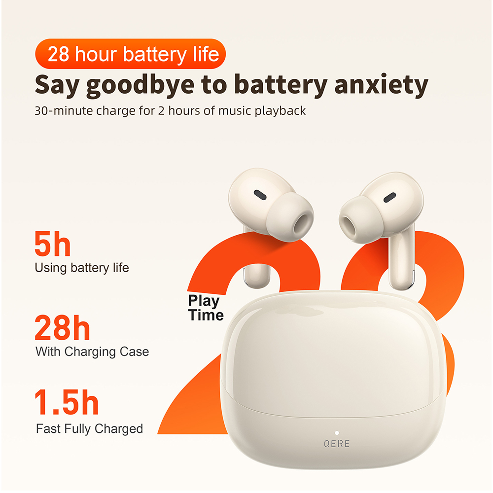 QERE E38 Wireless TWS Bluetooth Earbud Wireless Earphone Earbuds In-Ear Headphones Earphone Bluetooth Earphone