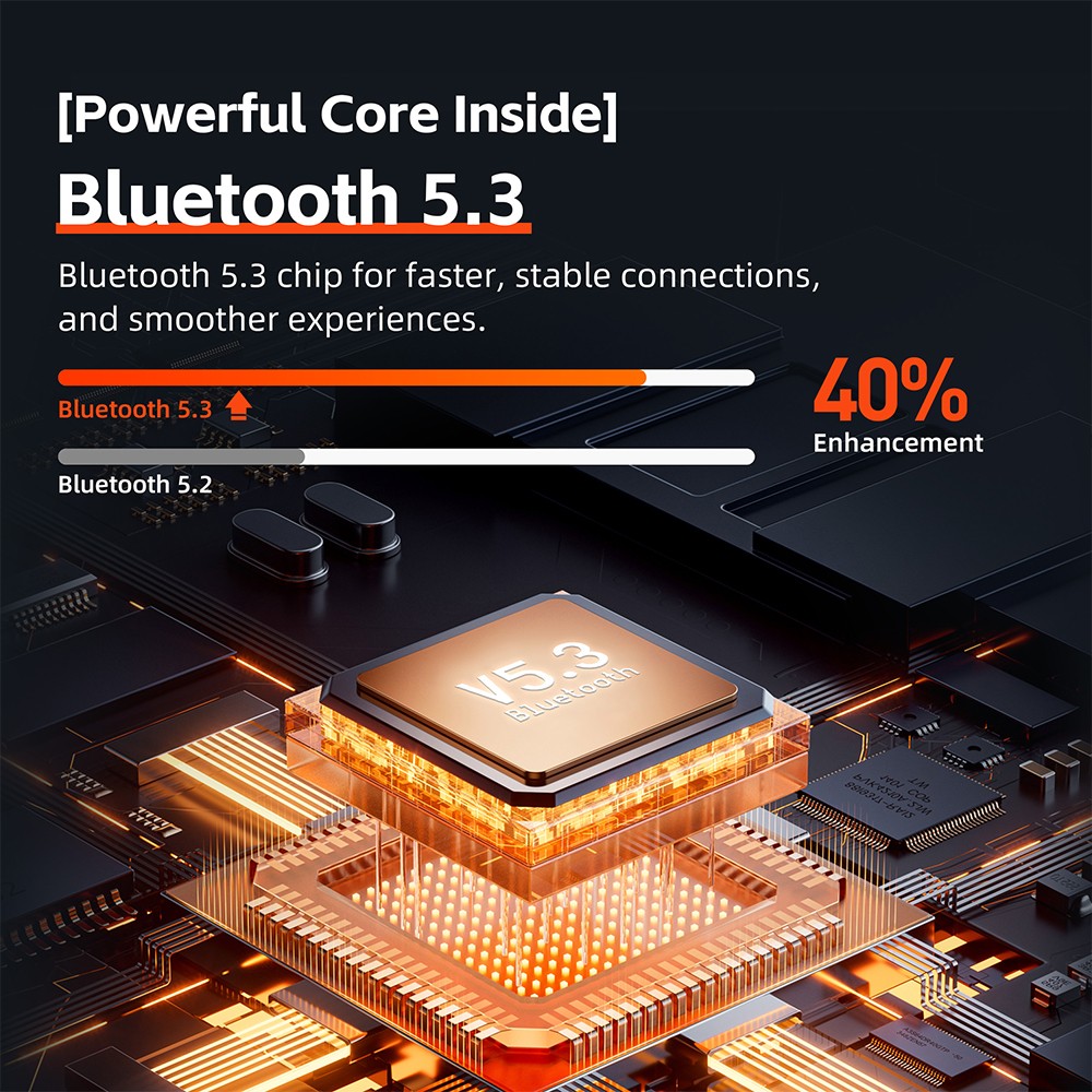 QERE E60 Active Noise Cancellation Reduction In Ear TWS Sport Headset Gaming Blue tooth Earbuds Wireless Headphones Earphone