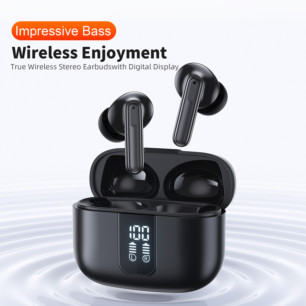 QERE E50 Four-Microphone ENC TWS Headphone Wireless Earphone Earbud Gaming In-Ear Headphones Earphone Bluetooth Earphone