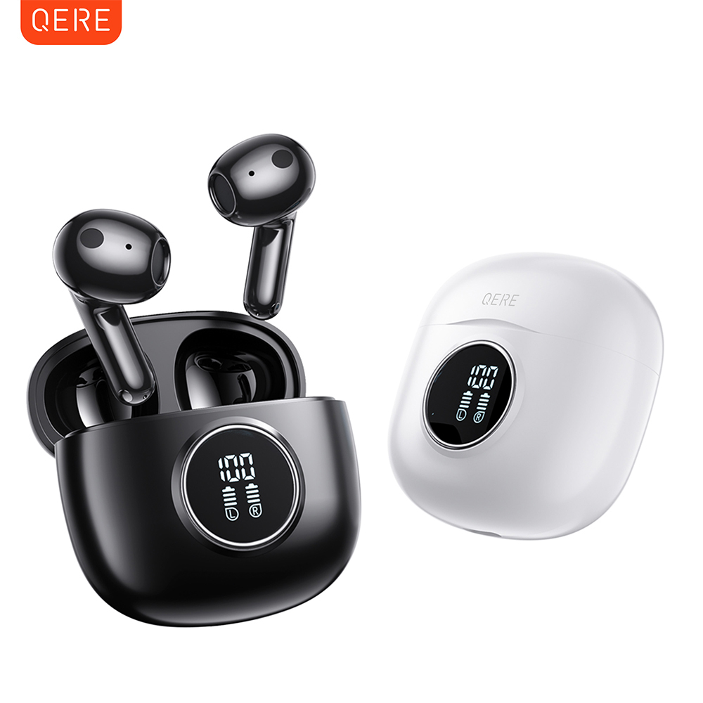 QERE E40 Four-Microphone ENC TWS Headphone Wireless Earphone Earbud Gaming In-Ear Headphones Earphone Bluetooth Earphone