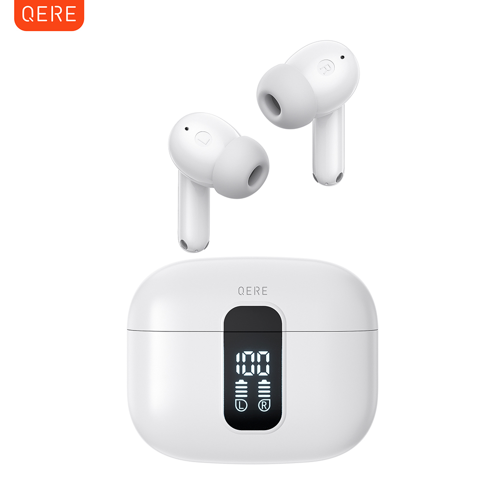 QERE E50 Four-Microphone ENC TWS Headphone Wireless Earphone Earbud Gaming In-Ear Headphones Earphone Bluetooth Earphone