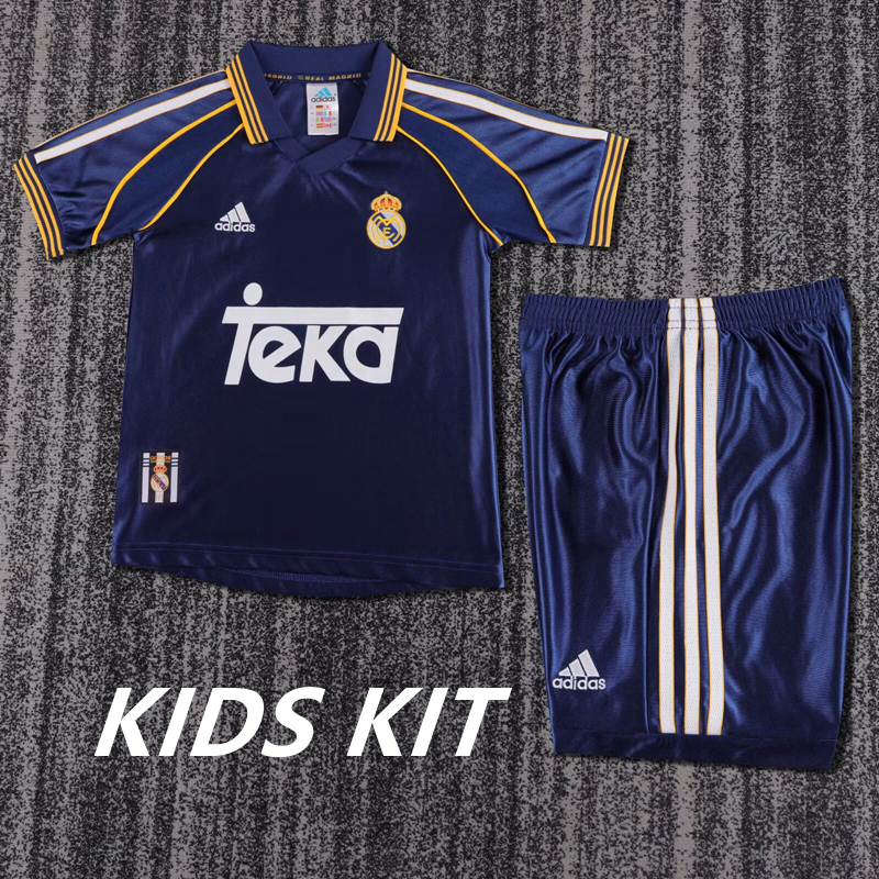 1998-99 REAL MADRID THIRD AWAY KIDS KIT