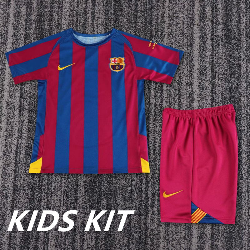 2005-06 BARCELONA HOME KIDS KIT