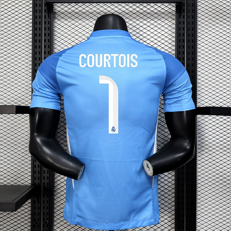 2025-26 REAL MADRID BLUE GOALKEEPER PLAYER VERSION