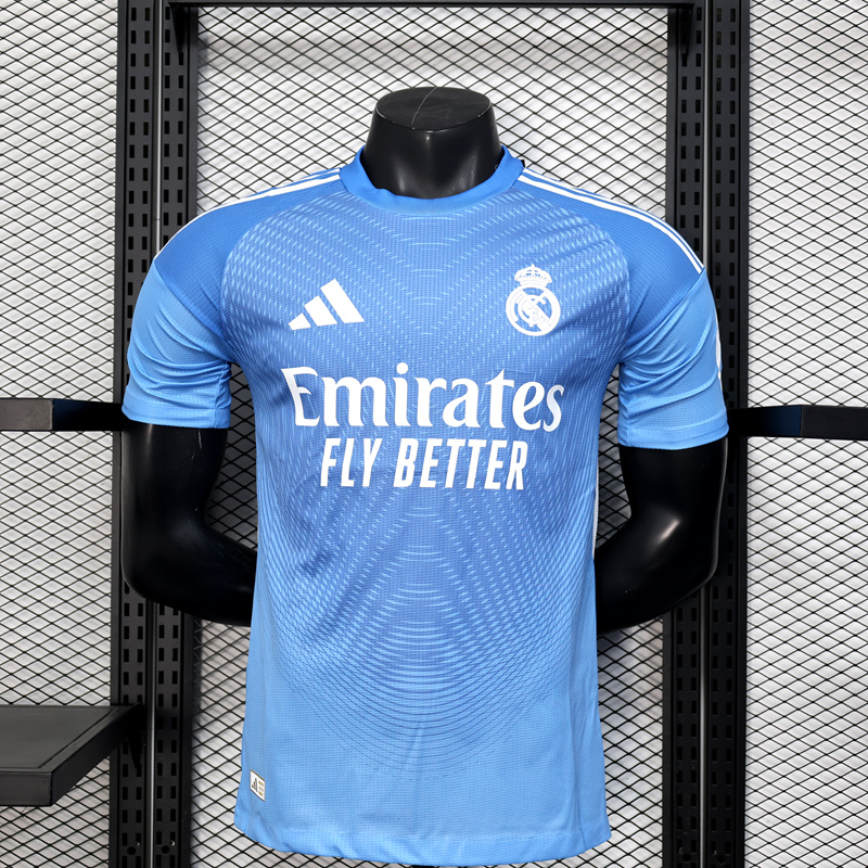 2025-26 REAL MADRID BLUE GOALKEEPER PLAYER VERSION