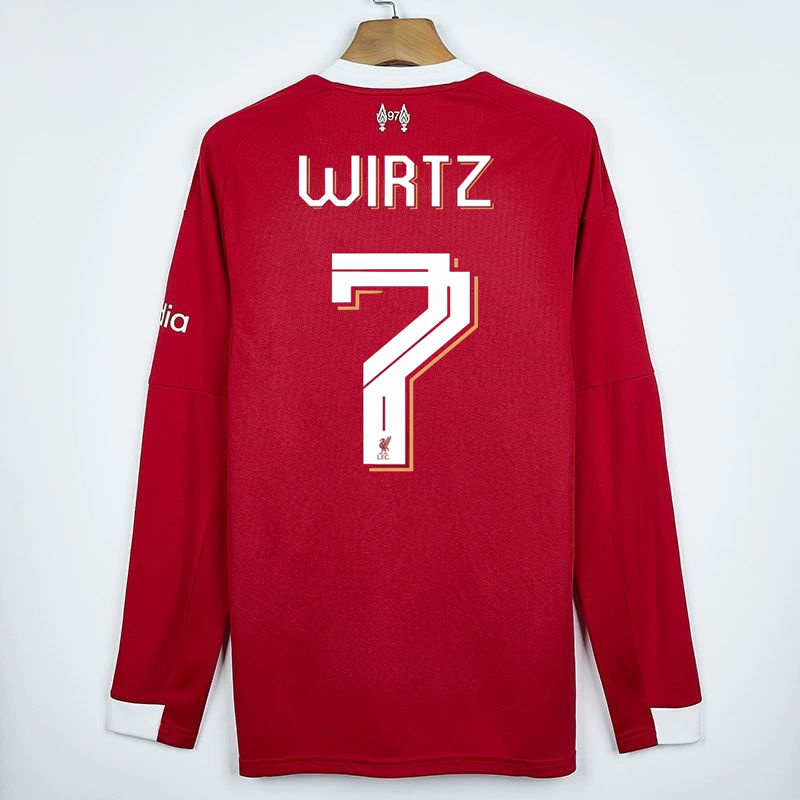 2025-26 LIVERPOOL HOME LONG SLEEVED FAN VERSION