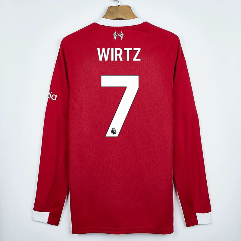 2025-26 LIVERPOOL HOME LONG SLEEVED FAN VERSION