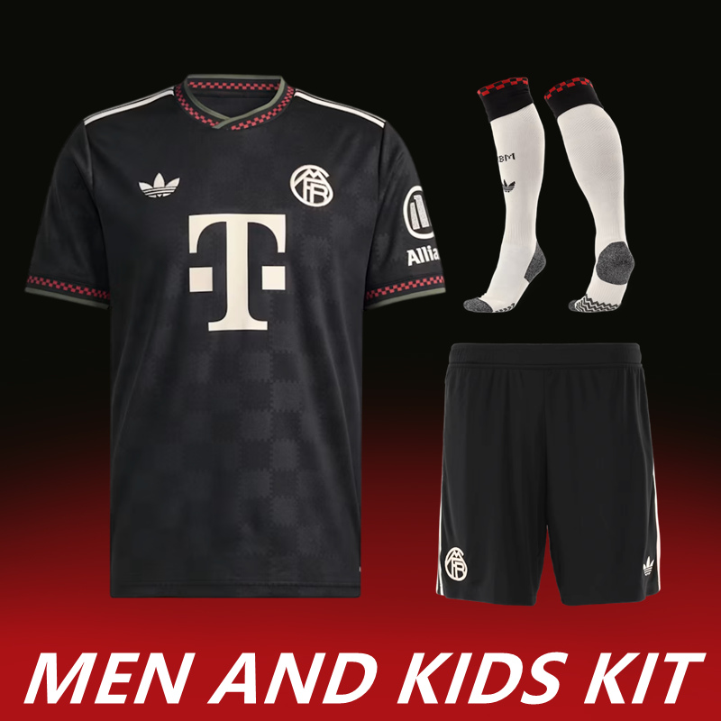 2025-26 BAYERN MUNICH THIRD AWAY MEN AND KIDS KIT