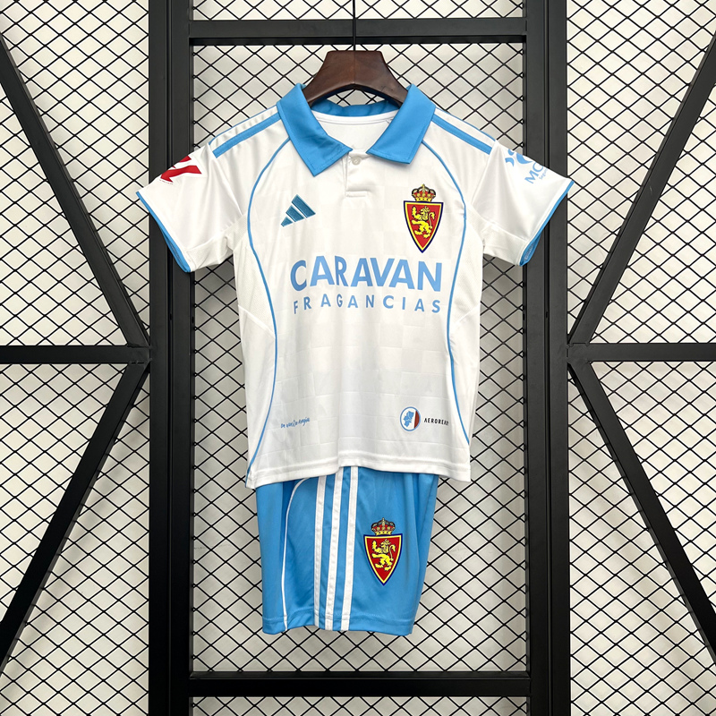 2025-26 REAL ZARAGOZA HOME KIDS KIT