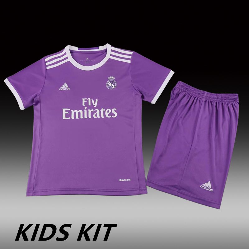 2016-17 REAL MADRID AWAY KIDS KIT