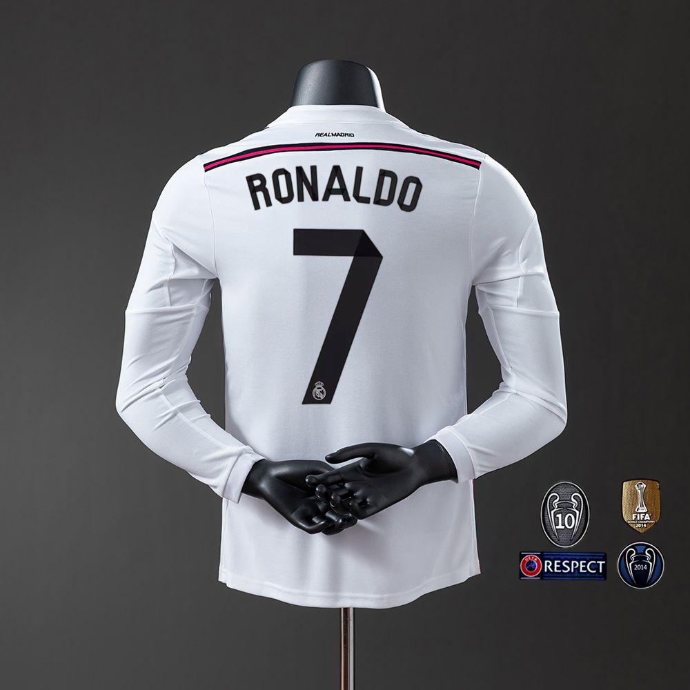 2014-15 REAL MADRID HOME LONG SLEEVE PLAYER VERSION