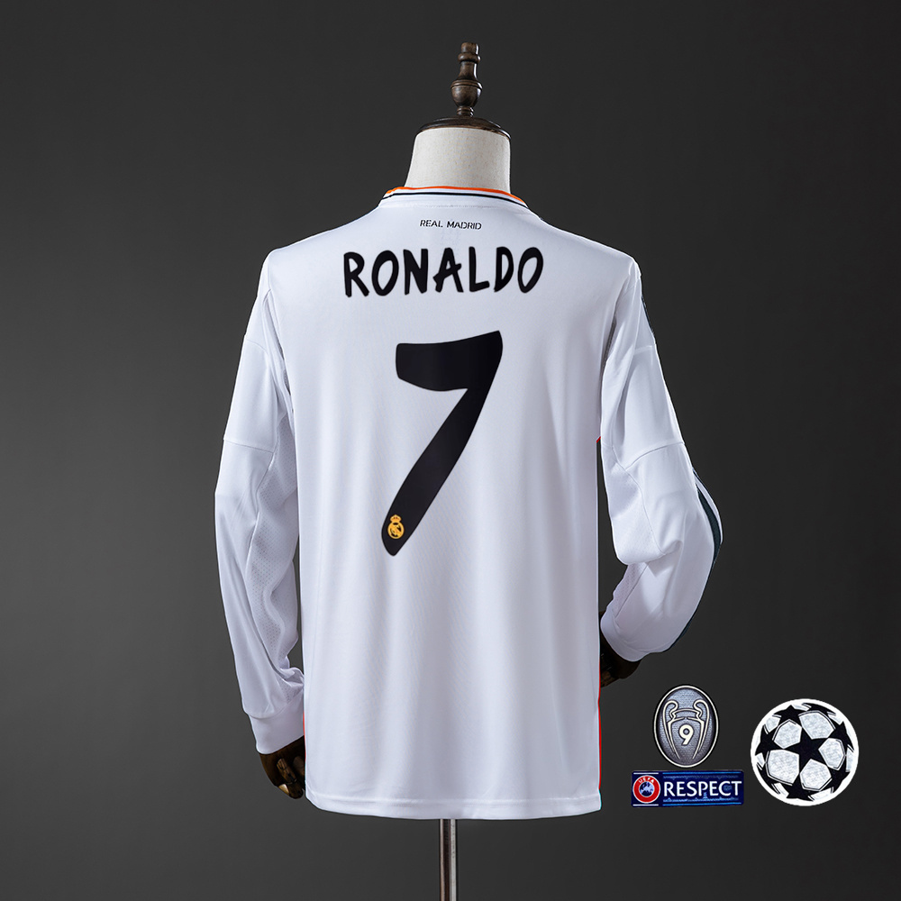 2013-14 REAL MADRID HOME LONG SLEEVE (FAN VERSION)