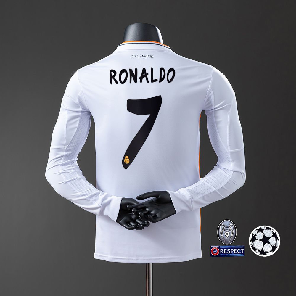 2013-14 REAL MADRID HOME LONG SLEEVE (PLAYER VERSION)