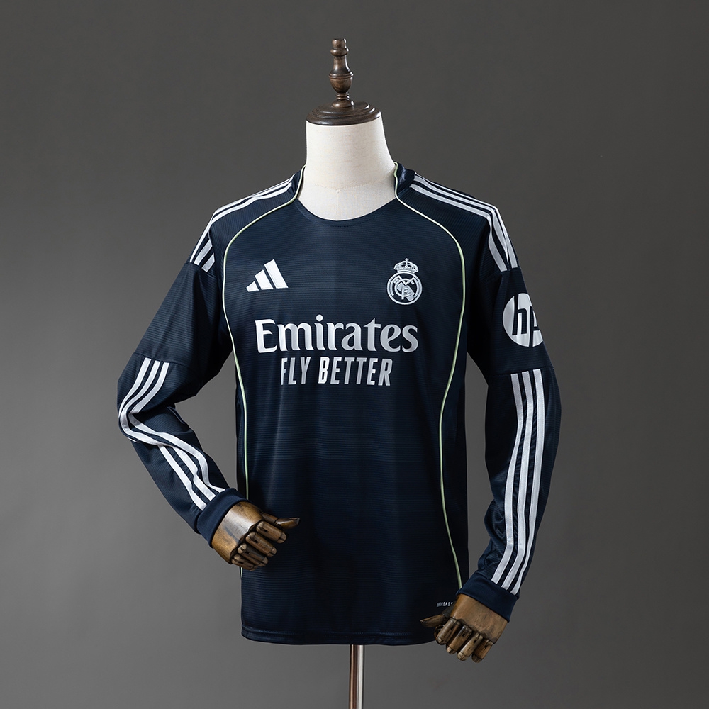 2025-26 REAL MADRID AWAY LONG SLEEVE FAN VERSION