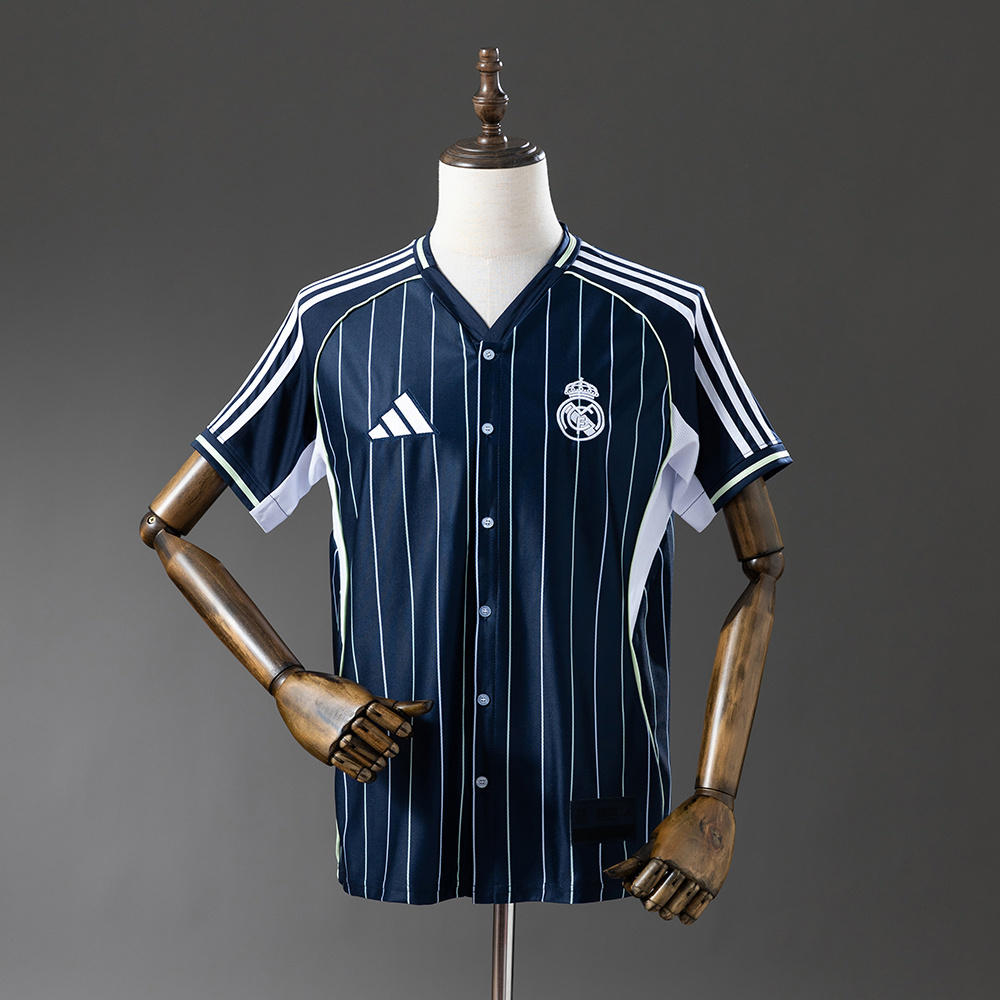 2025-26 REAL MADRID NAVY BLUE US PACK FAN VERSION