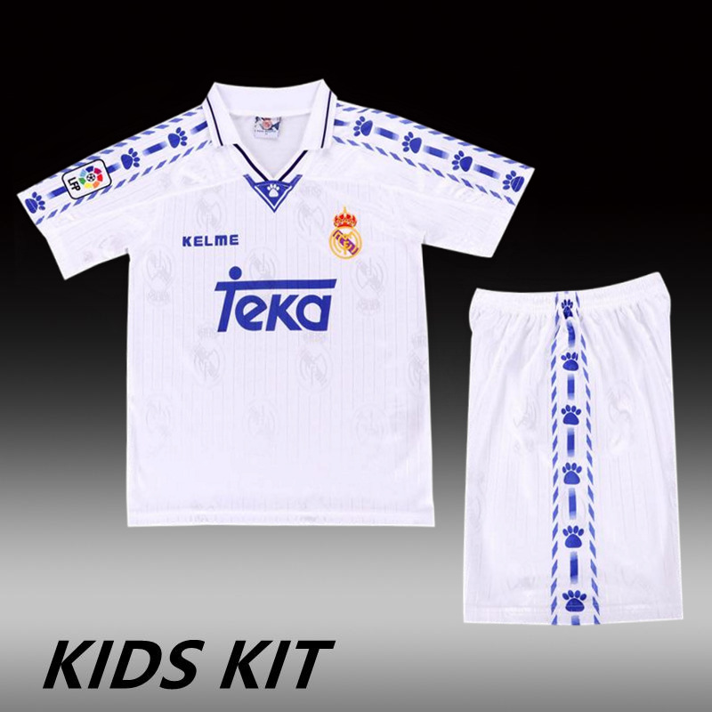 1996-97 REAL MADRID HOME KIDS KIT
