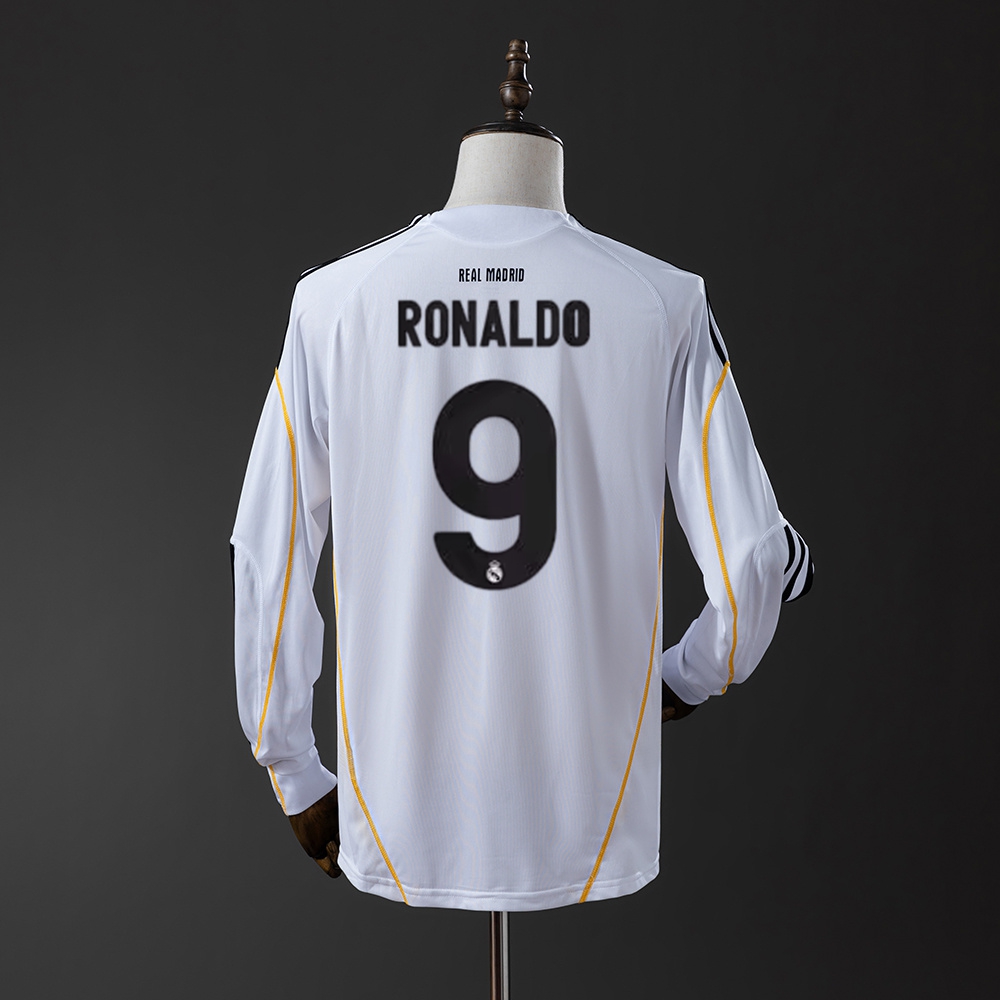 2009-10 REAL MADRID LONG SLEEVE HOME (FAN VERSION)