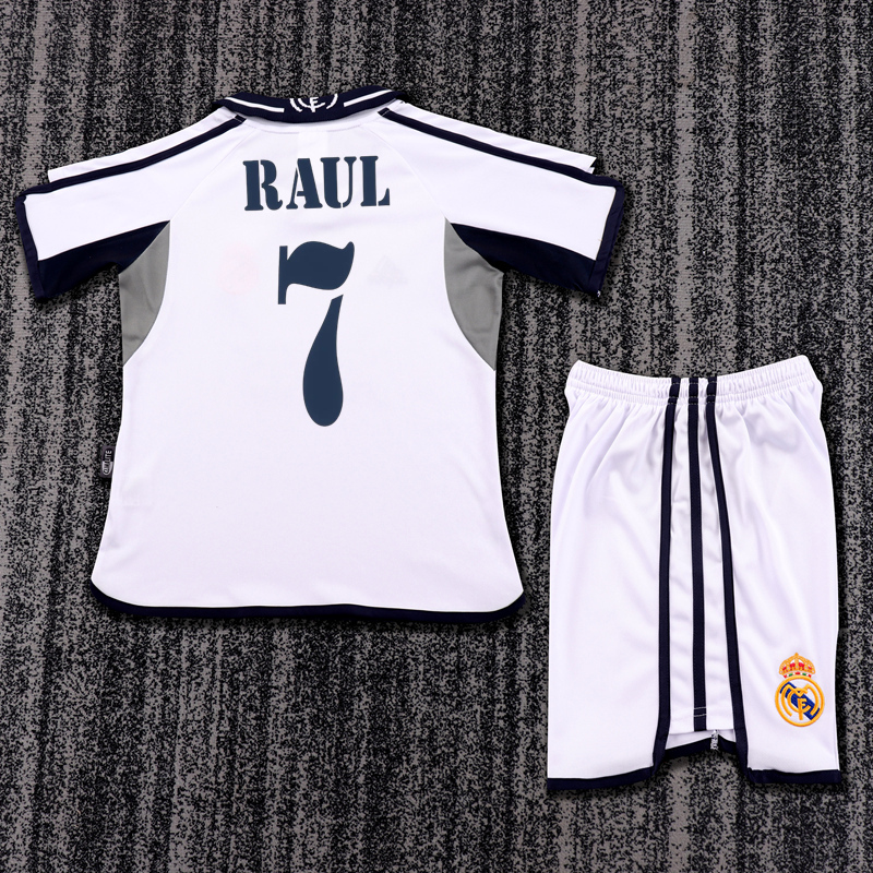 2000-01 REAL MADRID HOME KIDS KIT