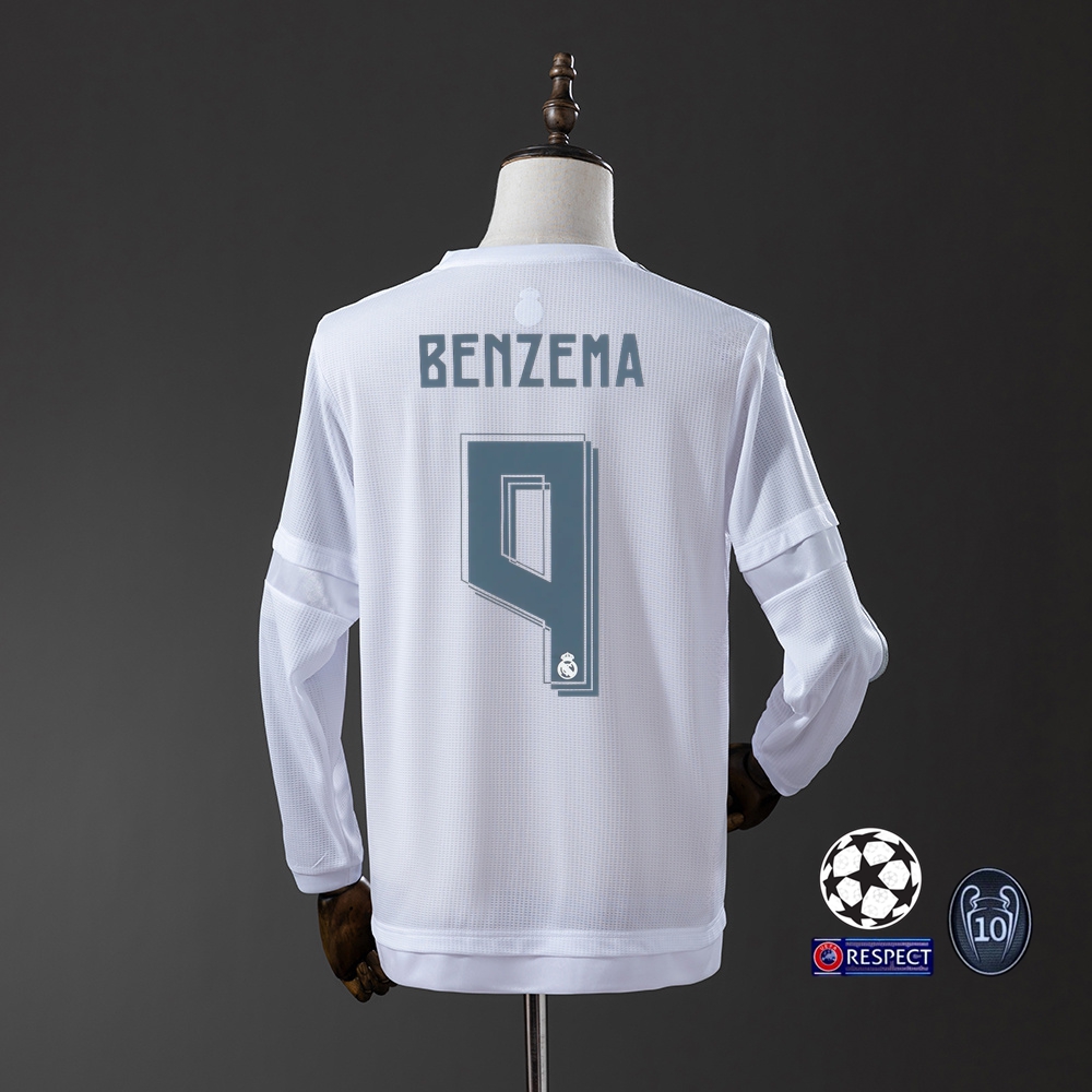2015-16 REAL MADRID HOME LONG SLEEVES (FAN VERSION)