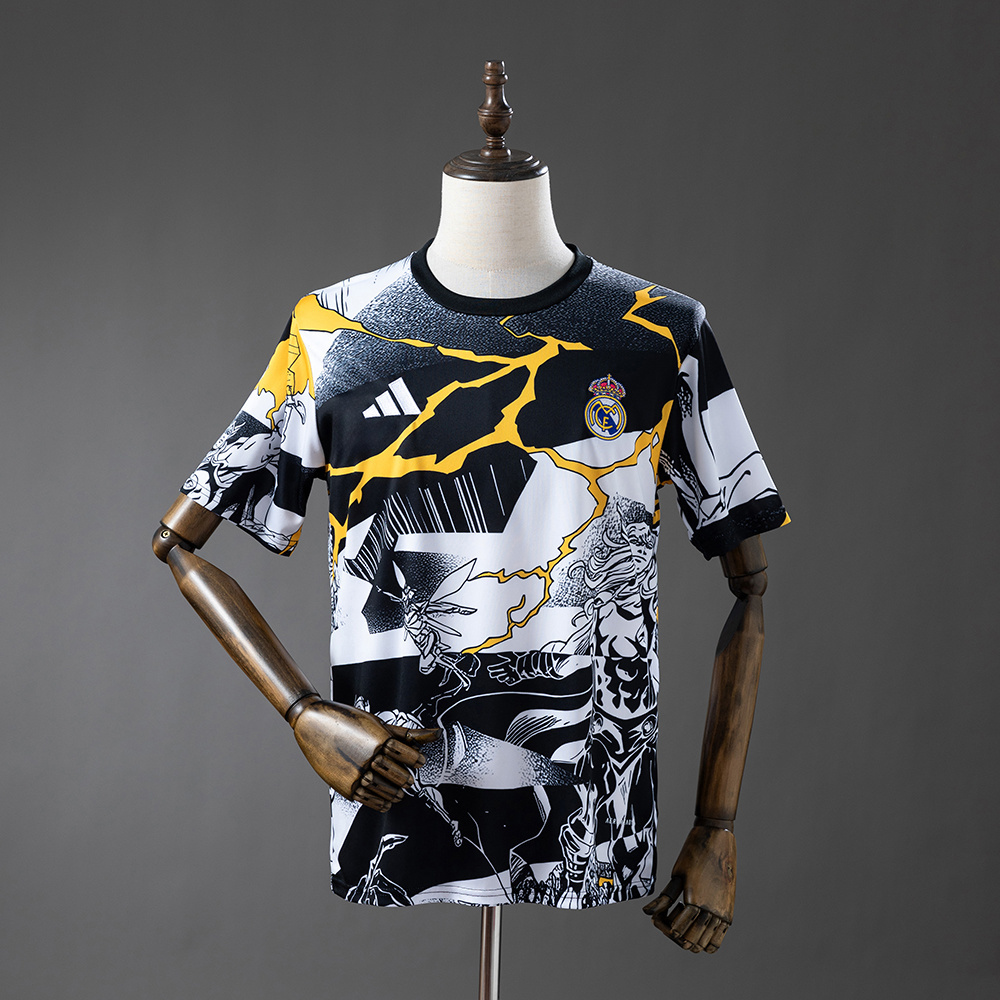 2025-26 REAL MADRID MARVEL T-SHIRT WHITE/GOLD