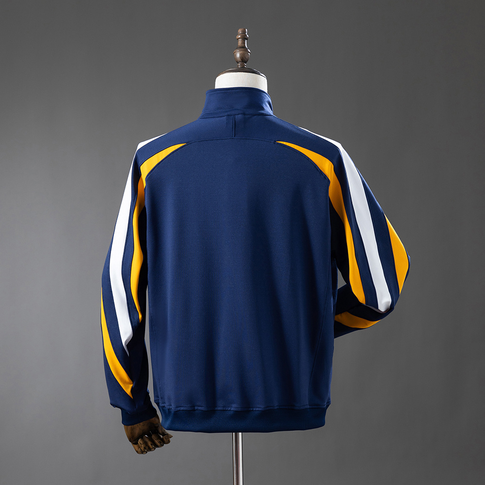 1998-99 REAL MADRID RETRO JACKET - NAVY &amp; BLUE