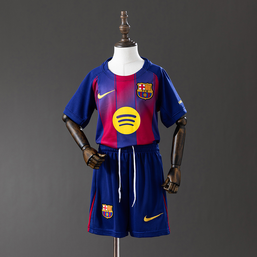 2025-26 BARCELONA HOME MEN AND KIDS KIT