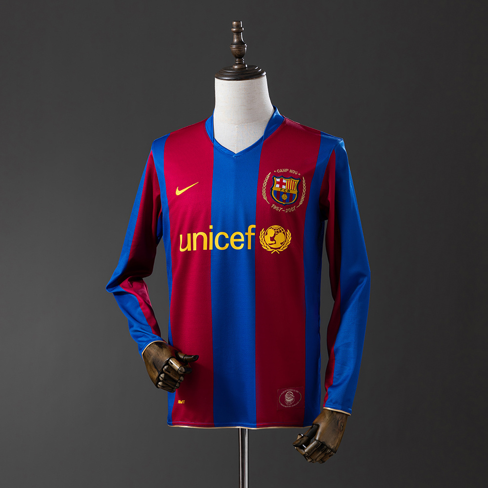 2007-08 BARCELONA HOME LONG SLEEVES