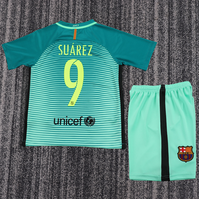 2016-17 BARCELONA THIRD AWAY KIDS KIT