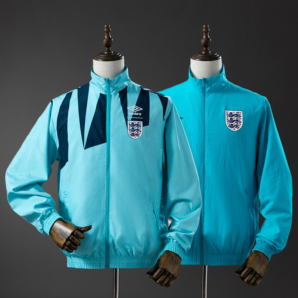 ENGLAND REVERSIBLE JACKET WINDBREAKER - LIGHT BLUE