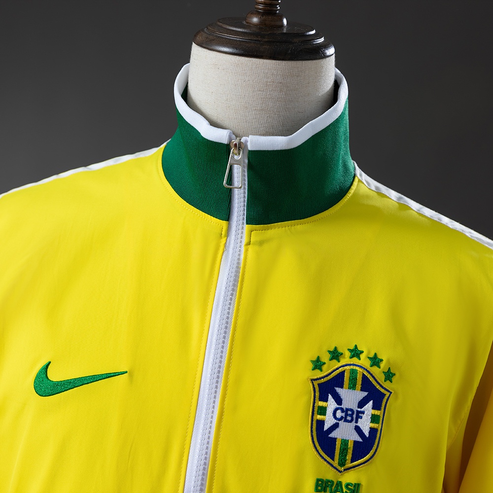 2010-11 BRAZIL WINDBREAKER JACKET - YELLOW