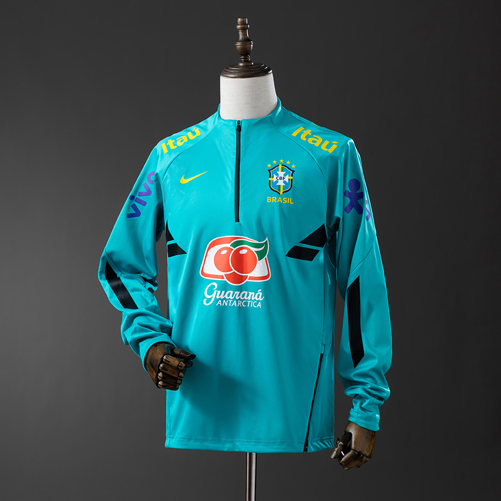 2022-23 BRAZIL TRAINING SWEATSHIRT-LAKE BLUE