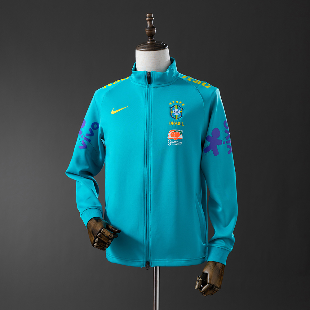 2022-23 BRAZIL TRAINING JACKET-LAKE BLUE