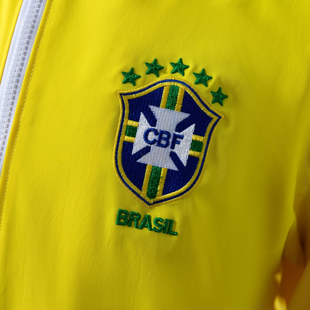 2010-11 BRAZIL WINDBREAKER JACKET - YELLOW