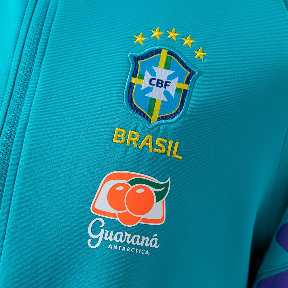 2022-23 BRAZIL TRAINING JACKET-LAKE BLUE