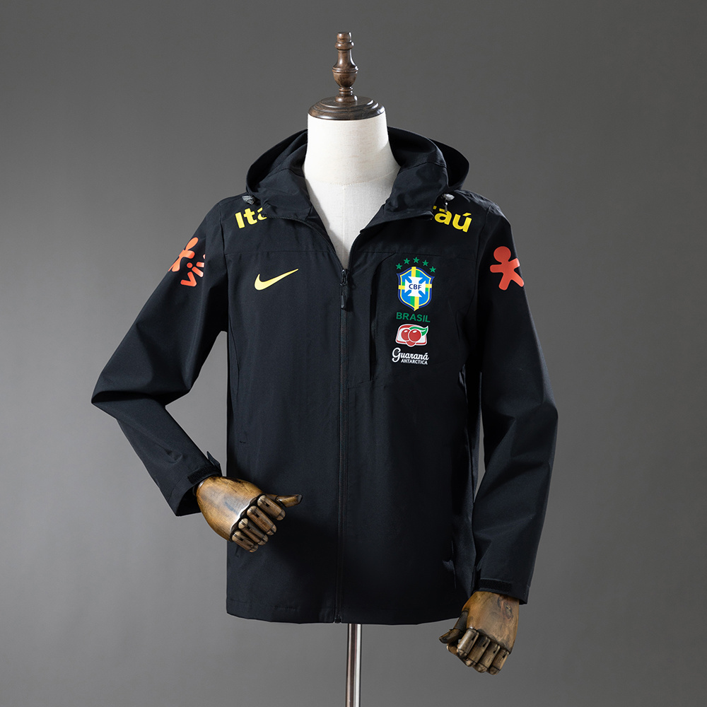 BRAZIL WINDPROOF JACKET - BLACK