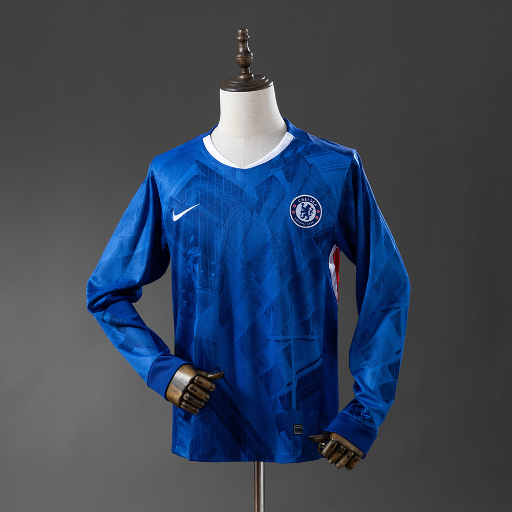 2025-26 CHELSEA HOME LONG SLEEVE (FAN VERSION)