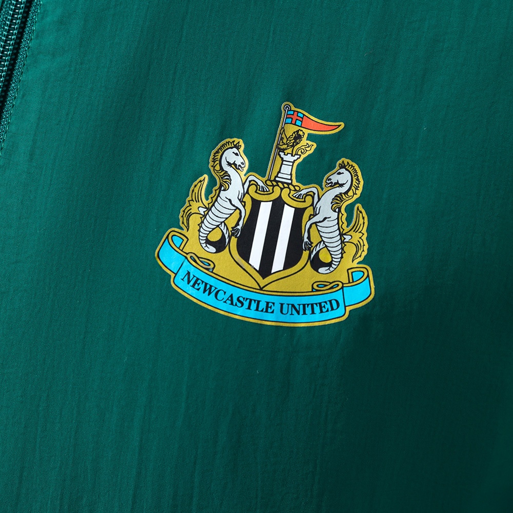 NEWCASTLE UNITED REVERSIBLE JACKET WINDBREAKER - ARMY GREEN &amp; YELLOW