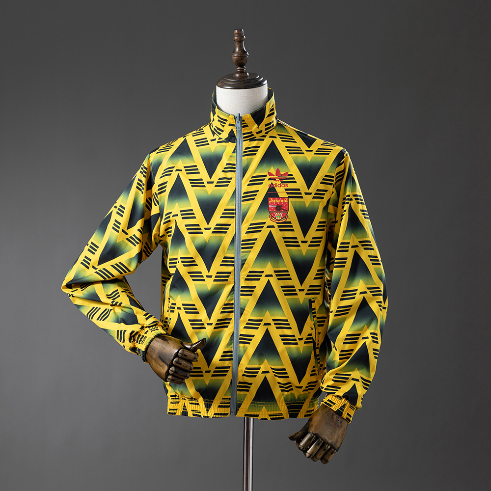 2025-26 ARSENAL REVERSIBLE JACKET WINDBREAKER - YELLOW &amp; GREY