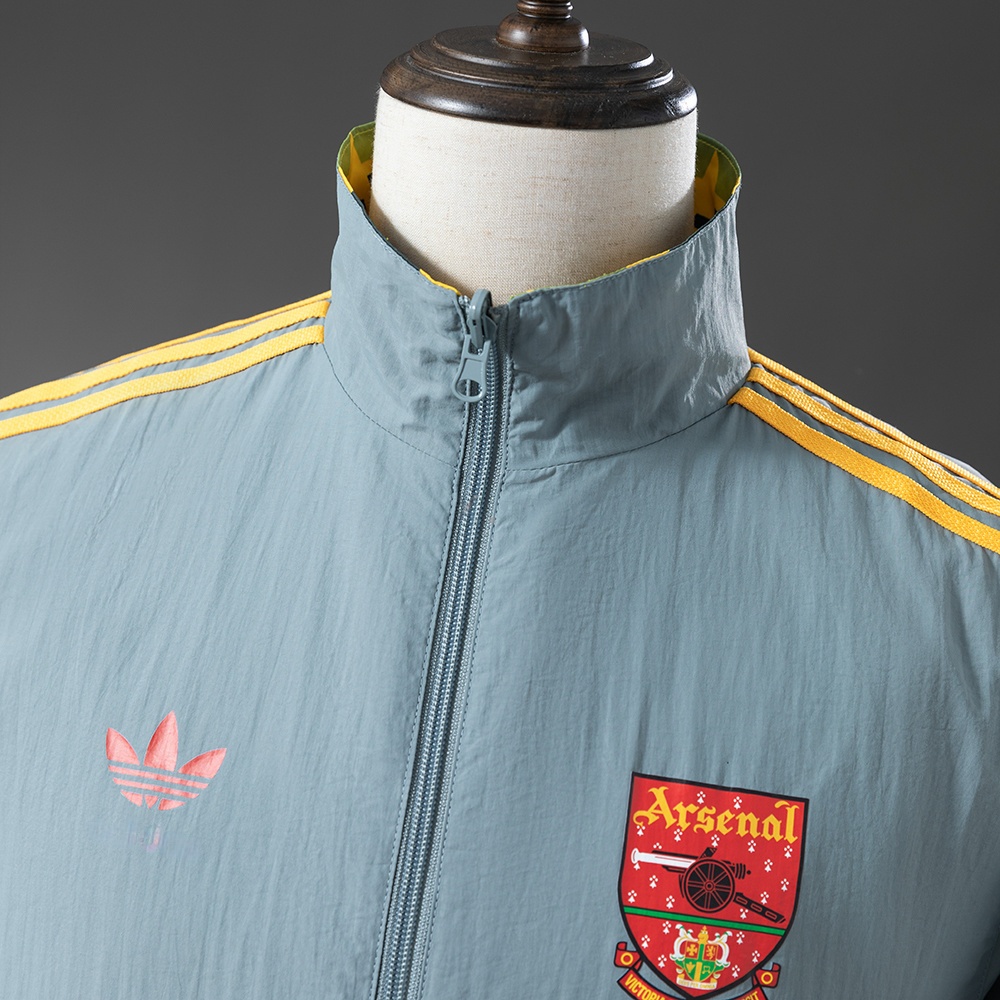 2025-26 ARSENAL REVERSIBLE JACKET WINDBREAKER - YELLOW &amp; GREY