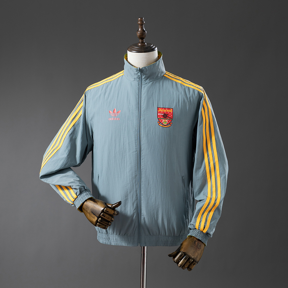 2025-26 ARSENAL REVERSIBLE JACKET WINDBREAKER - YELLOW &amp; GREY