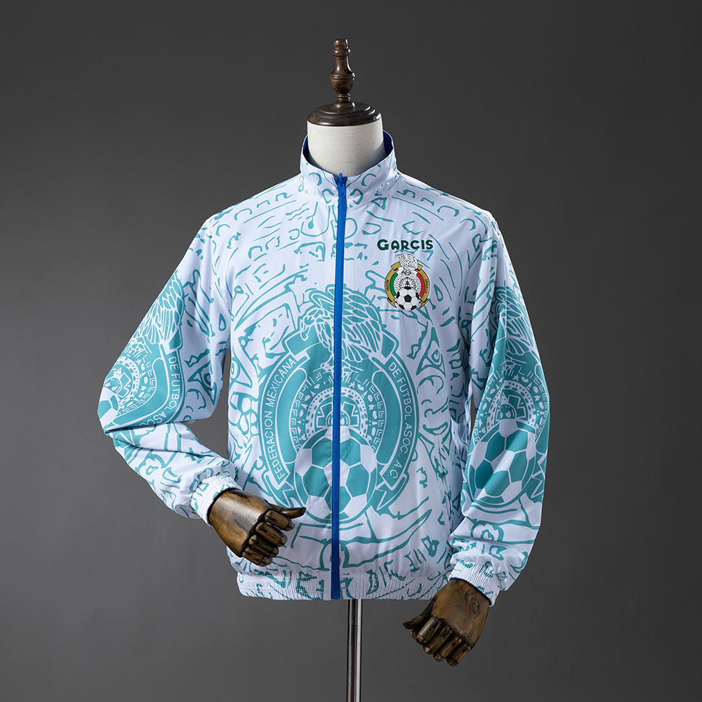 MEXICO REVERSIBLE JACKET WINDBREAKER - WHITE &amp; BLUE