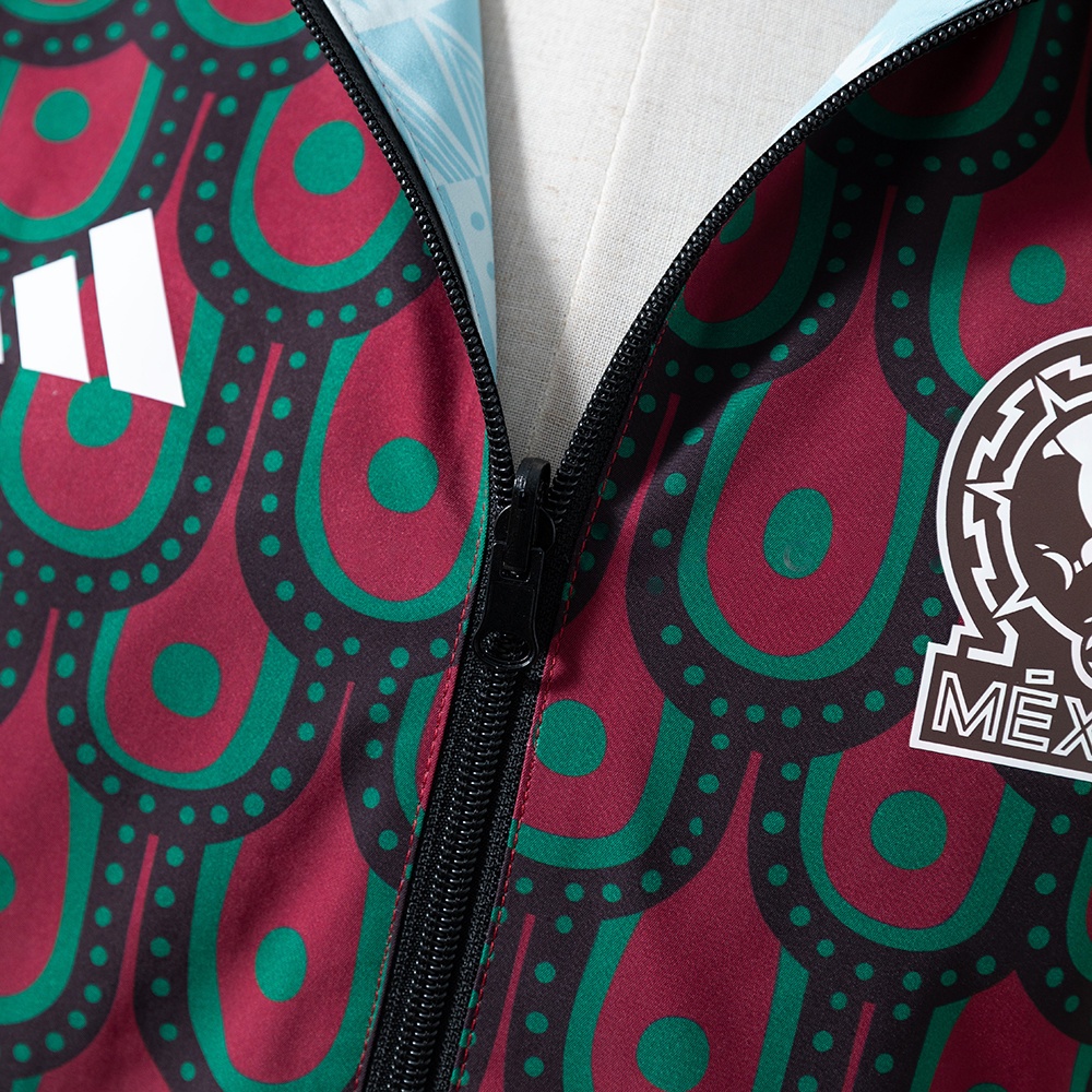 MEXICO REVERSIBLE JACKET WINDBREAKER - RED &amp; SKY BLUE