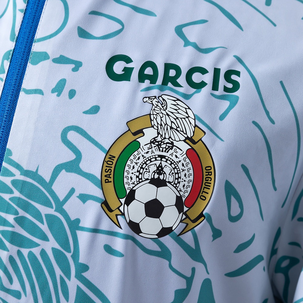 MEXICO REVERSIBLE JACKET WINDBREAKER - WHITE &amp; BLUE