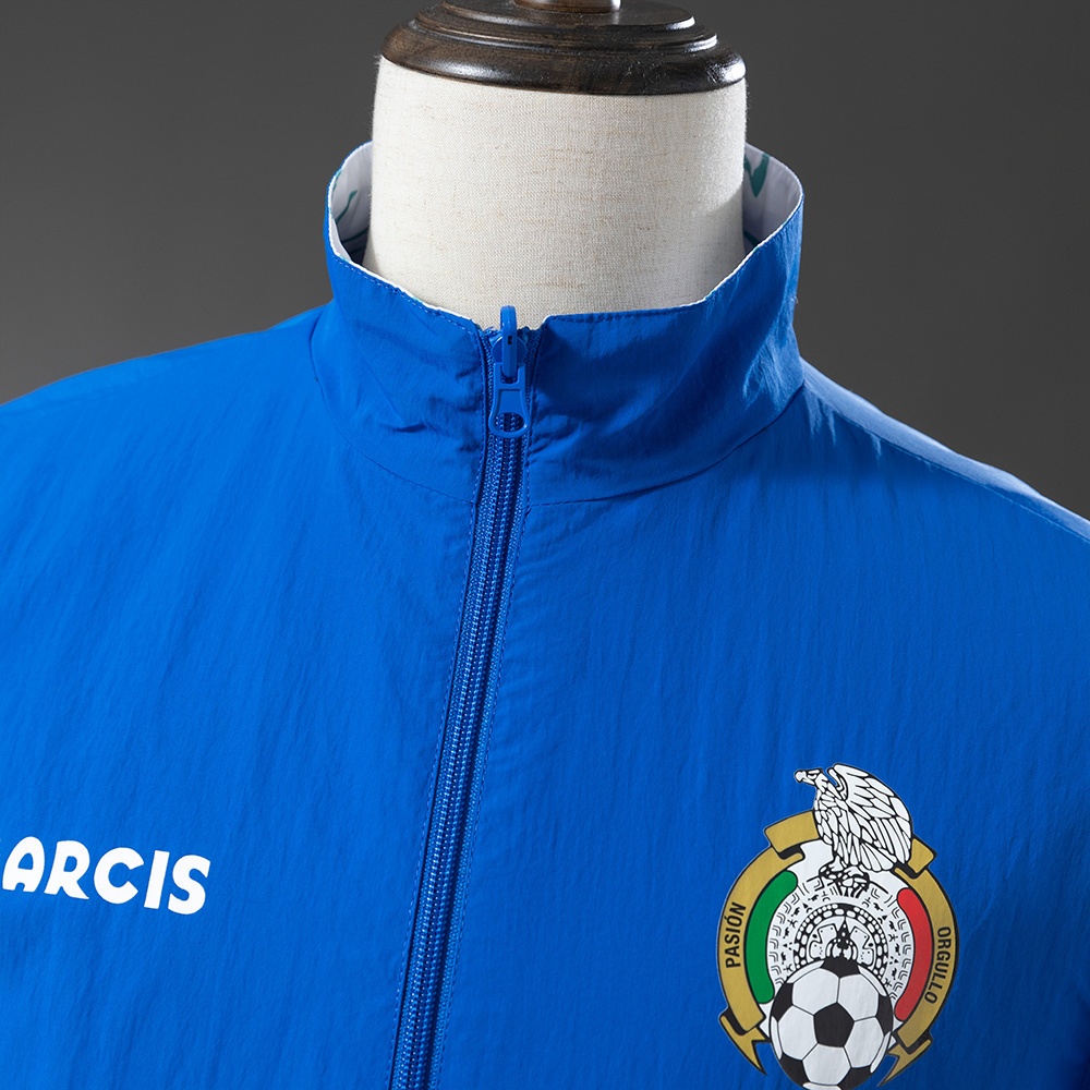 MEXICO REVERSIBLE JACKET WINDBREAKER - WHITE &amp; BLUE