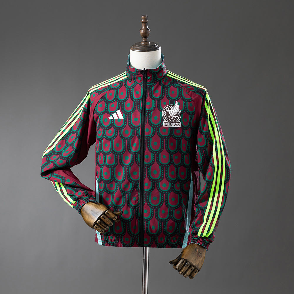 MEXICO REVERSIBLE JACKET WINDBREAKER - RED &amp; SKY BLUE