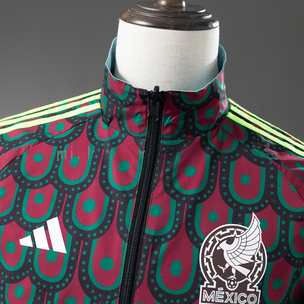 MEXICO REVERSIBLE JACKET WINDBREAKER - RED &amp; SKY BLUE